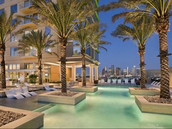 75 Lap pool with a sun lounge